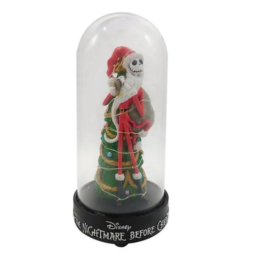 The Nightmare Before Christmas Light Up Jack Skellington X-MAS Tree Cloche‎ 10"